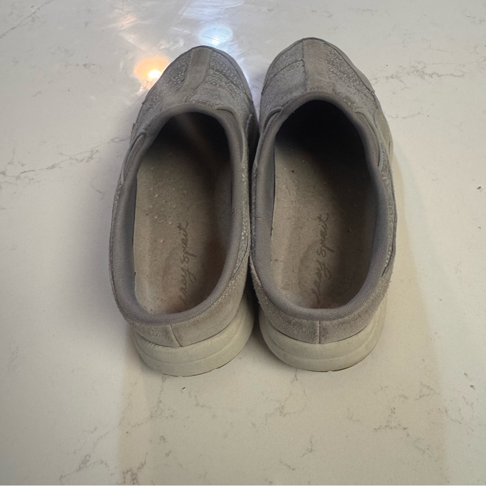 Easy Spirit TravelTime Slip On Walking Shoes Gray Floral Comfort Size 9.5 - Picture 2 of 6